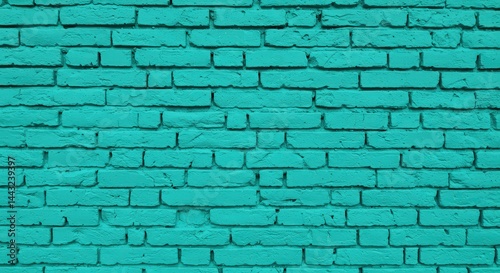 Wallpaper Mural Teal Brick Wall Torontodigital.ca