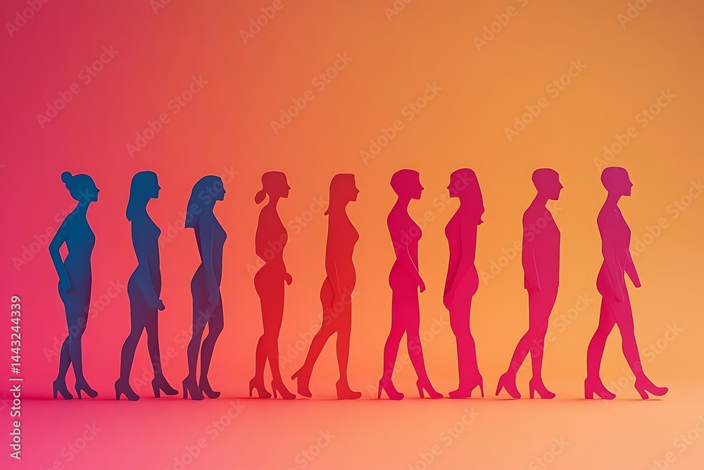 Positive Transformation Progression Cutouts Positive Transformation Progression Cutouts