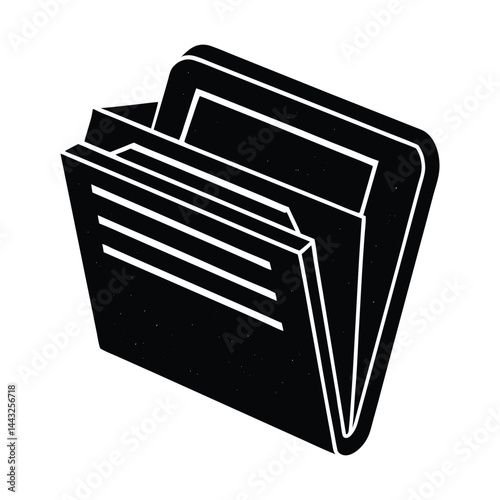Tax file folder icon on white background