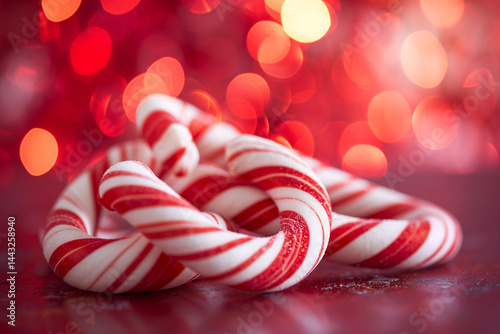 candy cane with red and white stripes, perfect for festive food-themed event  