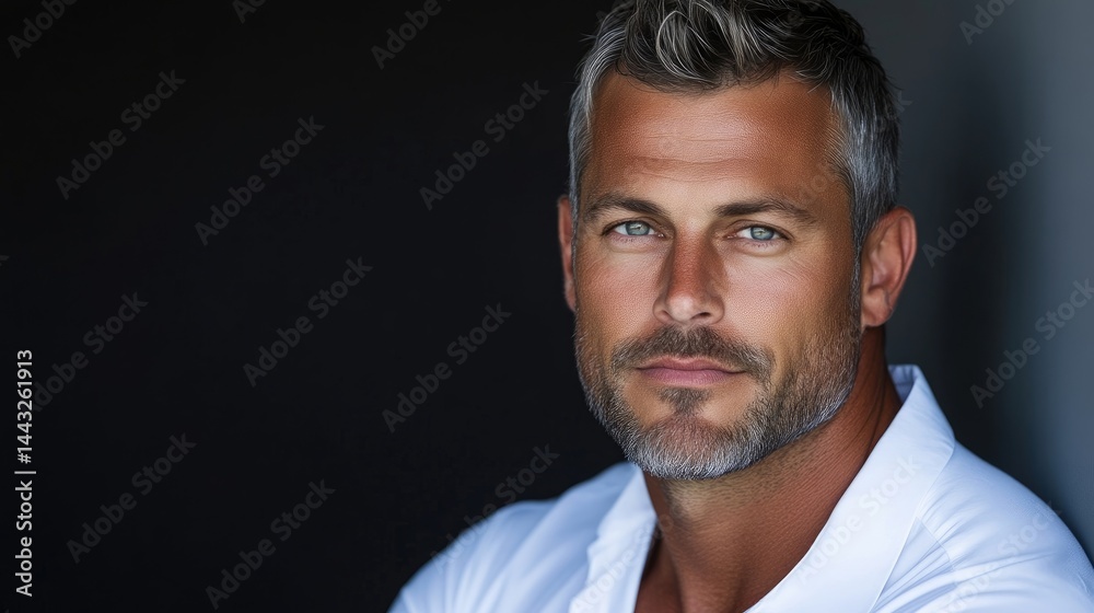 Obraz premium Close-up portrait of a confident man