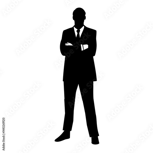 Men Suits silhouette. Vector image