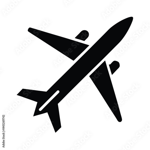 Holiday Airplane Icon Vector Illustration