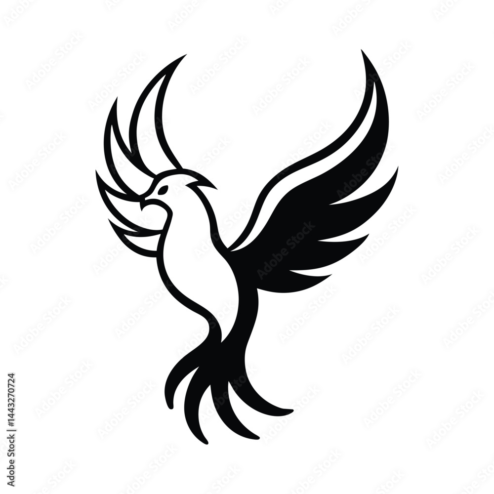 Obraz premium vector illustration of an eagle