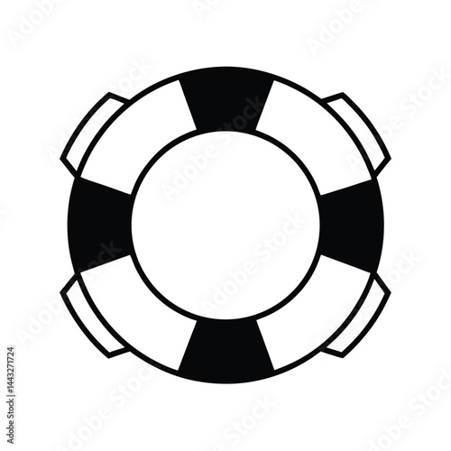 life buoy on white background