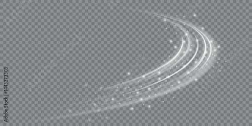 Cold winter wind texture. Holiday vector blizzard. Christmas effect of a cold blizzard. Vector PNG
