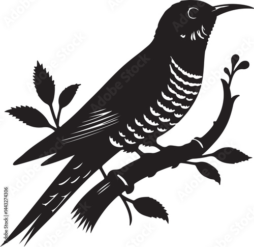 High quality black and whith silhouette vector