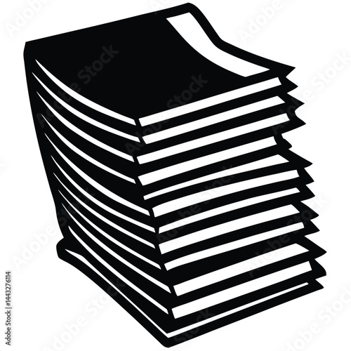 isolated law documents stack on white background 