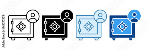Private Banking Icon Set Multiple Style Collection