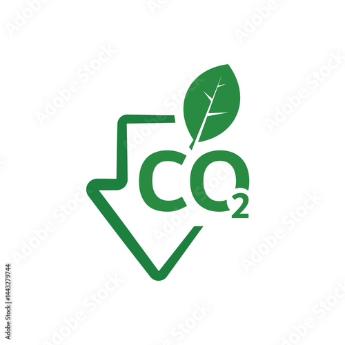 carbon neutral text information sign	