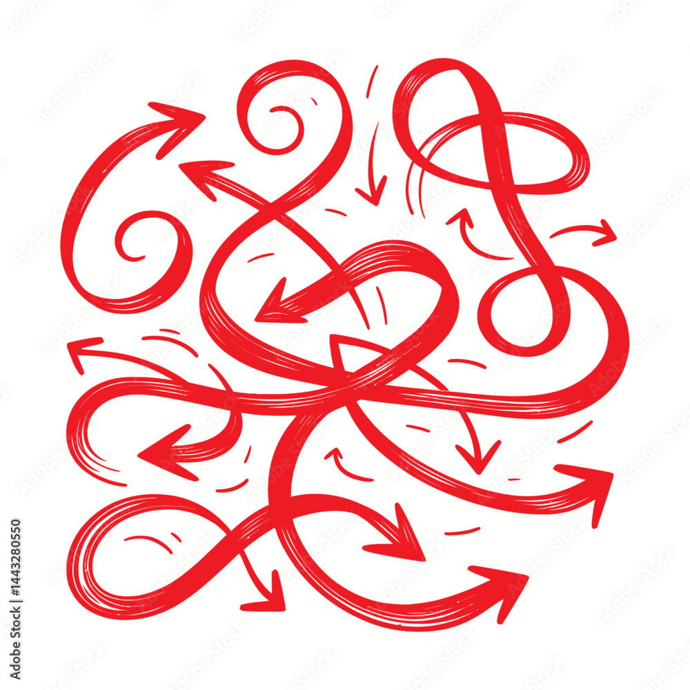 Fototapeta premium red and white floral ornament