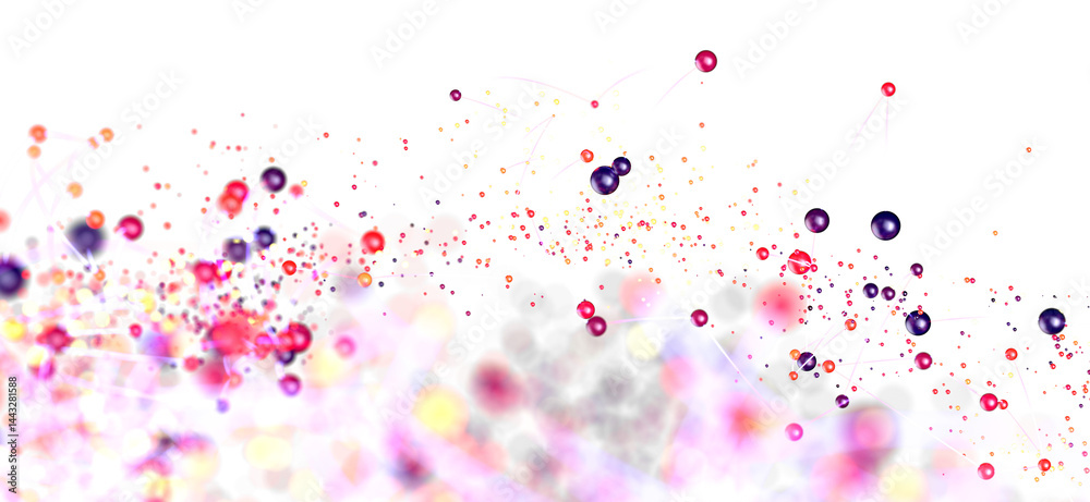 Vibrant spheres connected, network, technology, science, abstract background. Vibrant spheres connected, network, technology, science, abstract background.