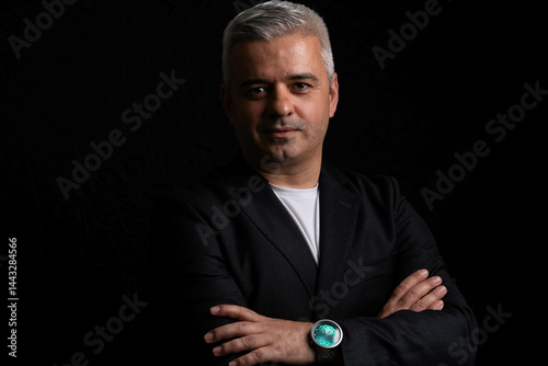Vászonkép Executive senior businessman portrait
