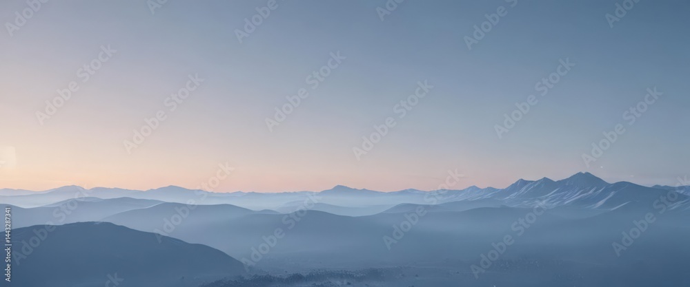 Fototapeta premium Gentle sky blue fade, calming minimalist backdrop , peaceful, background, backgrounds