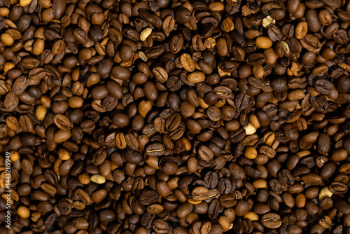 Obraz na płótnie coffee beans background w salonie