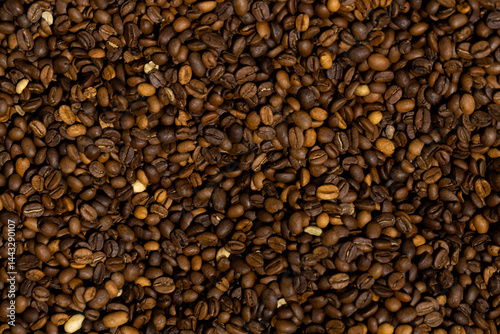 Obraz na płótnie coffee beans background w salonie