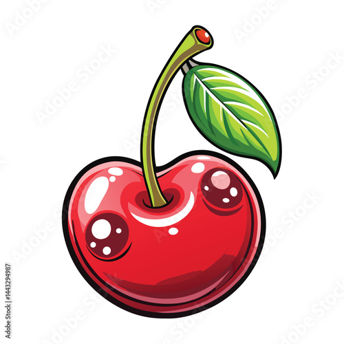 Cute Cartoon Cherry