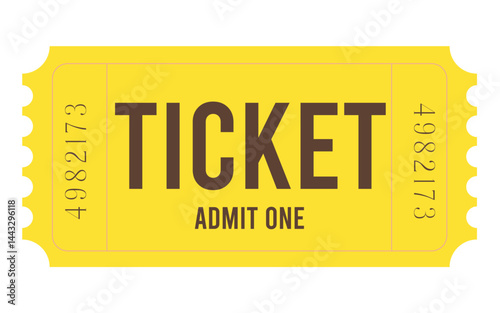 Ticket, Admit one ticket, Vintage Ticket