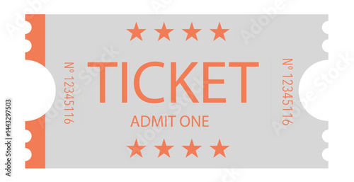 Ticket, Admit one ticket, Vintage Ticket	