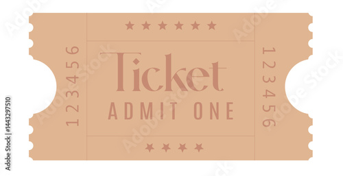Ticket, Admit one ticket, Vintage Ticket