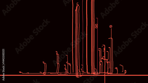 Glitchy distortion effect, simple    -  