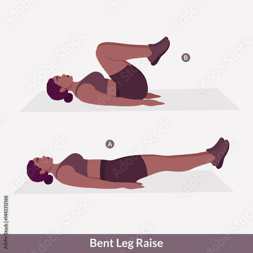 exercise, Women workout fitness, aerobic and exercises. Vector Illustration