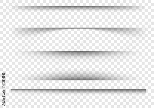 Vector shadow set for UI elements, icons, and shapes. Perfect for web, app design, mockups, and clean modern interfaces.