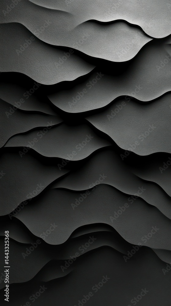 Obraz premium Abstract layered textured waves