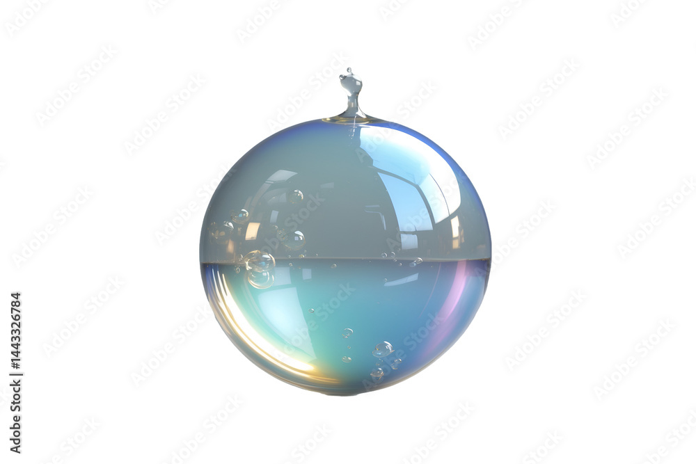 A captivating iridescent soap bubble floats delicately, its surface shimmering with rainbow reflections, showcasing the beauty of physics and the fragility of fleeting moments A captivating iridescent soap bubble floats delicately, its surface shimmering with rainbow reflections, showcasing the beauty of physics and the fragility of fleeting moments