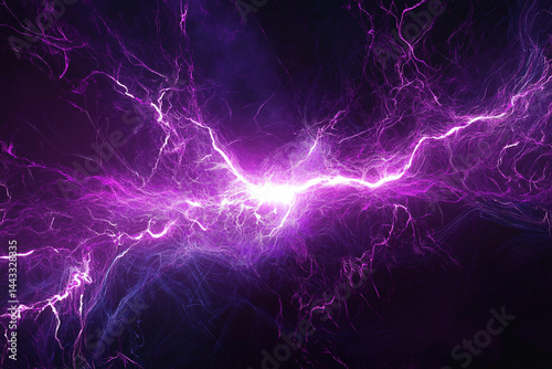 Wallpaper Mural Abstract Purple and Blue Energy Burst Electric Plasma Lightning Torontodigital.ca