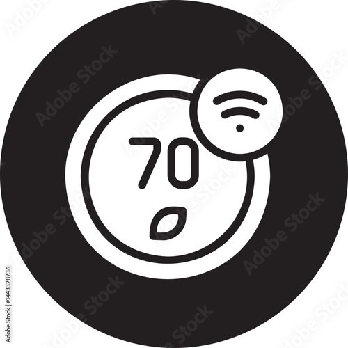 Thermostat  glyph icon