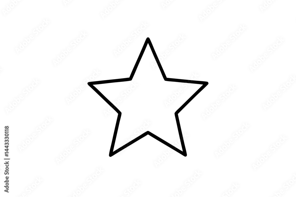 Star Icon – Minimalist Line Art Vector for Favorite and Rating Themes
Star Icon – Minimalist Line Art Vector for Favorite and Rating Themes