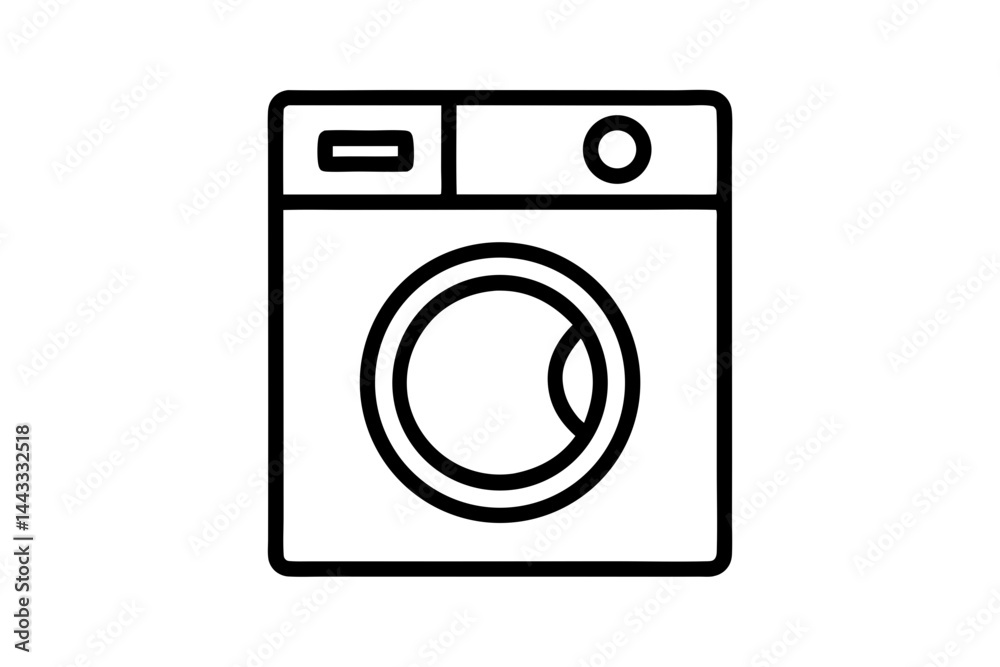 Washing Machine Icon – Line Art Vector for Laundry and Home Use
Washing Machine Icon – Line Art Vector for Laundry and Home Use
