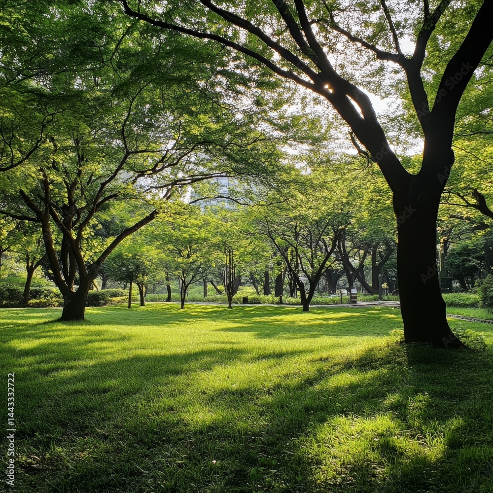 Mizumoto Park looks beautiful in early summer with its green grass and trees.
Mizumoto Park looks beautiful in early summer with its green grass and trees.