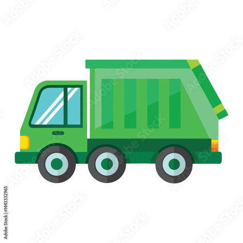 Garbage truck icon isolated on white background
