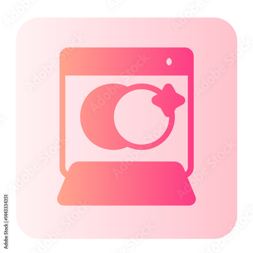 dishwasher gradient icon
