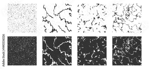 Elegant Marble Texture Background Isolated on Transparent. White and Black Stone, Seamless Tile, Luxury Grunge Floor and Wall Vector Illustration