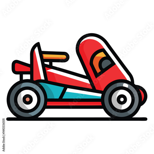 Go cart icon isolated on white background