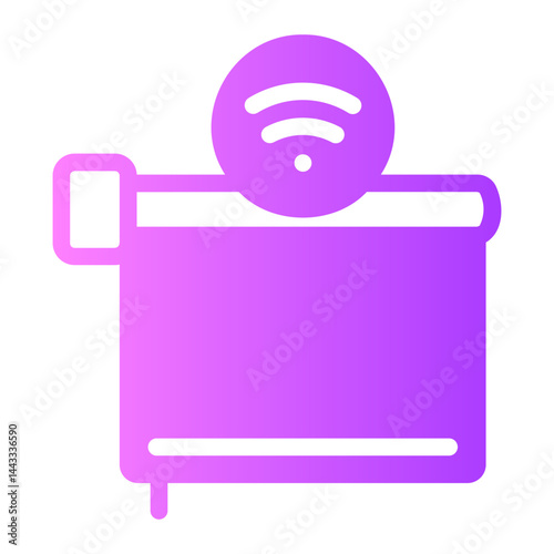 smart blind gradient icon