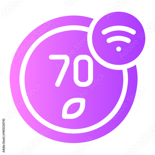 Thermostat  gradient icon