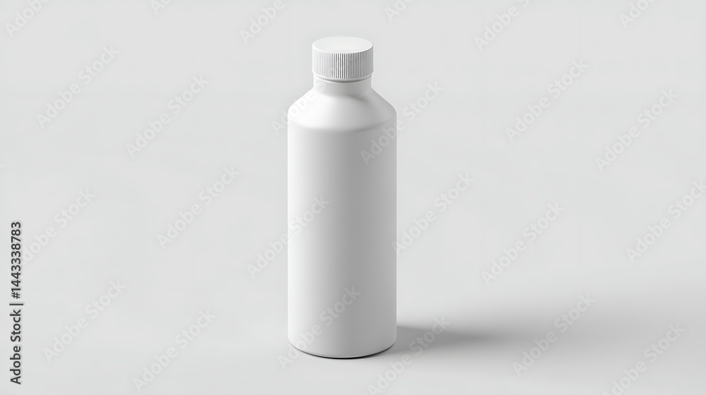 White bottle mockup design template White bottle mockup design template