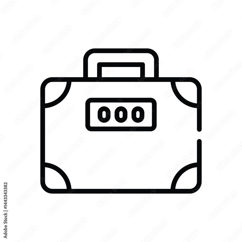 Briefcase Icon vector stock illustration Briefcase Icon vector stock illustration
