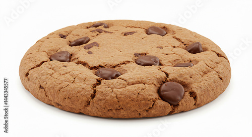 Chocolate chip cookies isolated, IA generativa