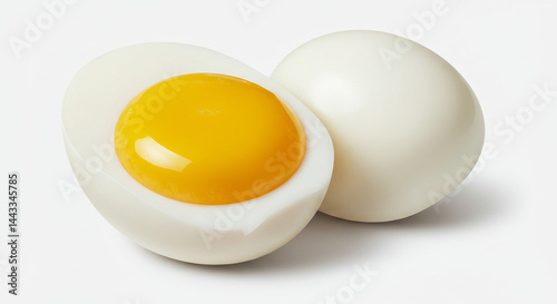 Egg on white background, IA generativa