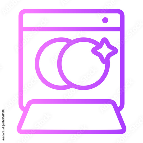 dishwasher gradient icon