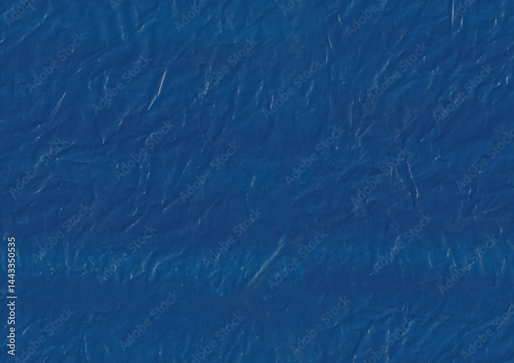 Obraz premium Seamless blue wrapping trash polyethylene bag texture background.