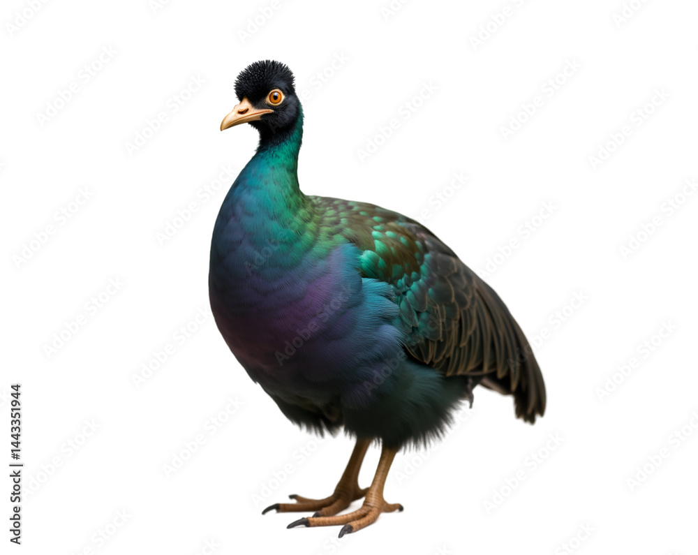 Obraz premium Captivating Guinea Fowl Portrait, A Celebration of Unique Avian Beauty and Striking Plumage Detail, Perfect for Nature Enthusiasts and Wildlife Art Collectors