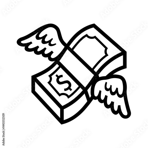 Flying Money: A Graphic Design of Currency with Wings