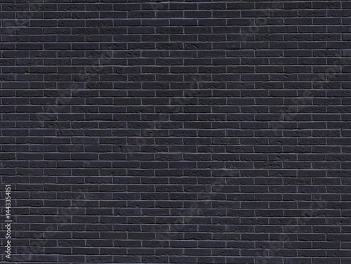 Part of a tall wall, dark brick