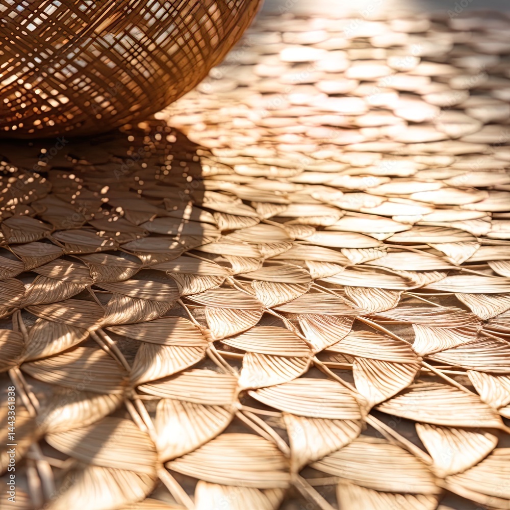Obraz premium wicker basket texture